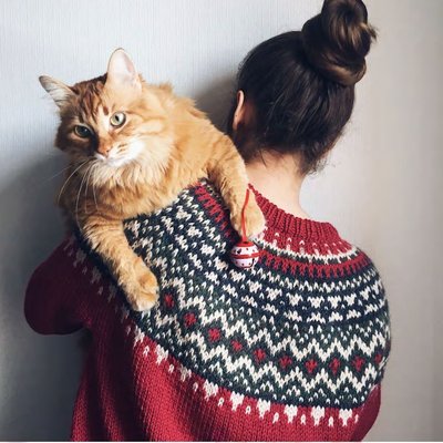 Жаккардовый свитер