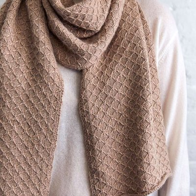 Trellis Scarf + Wrap in Season Alpaca: Free Scarf Knitting Pattern