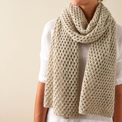 Aperture Wrap: Free Scarf Knitting Pattern