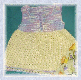 Broomstick Lace Baby Dress Free Crochet Pattern