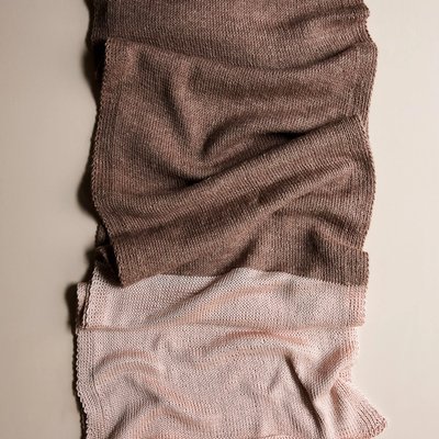 Shiny + Matte Wrap in New Colors: Free Scarf Knitting Pattern