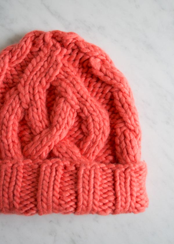 Traveling Cable Hat For Kids: Free Hat Knitting Pattern