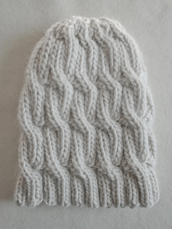 Chunky Cable Hat: Free Hat Knitting Pattern